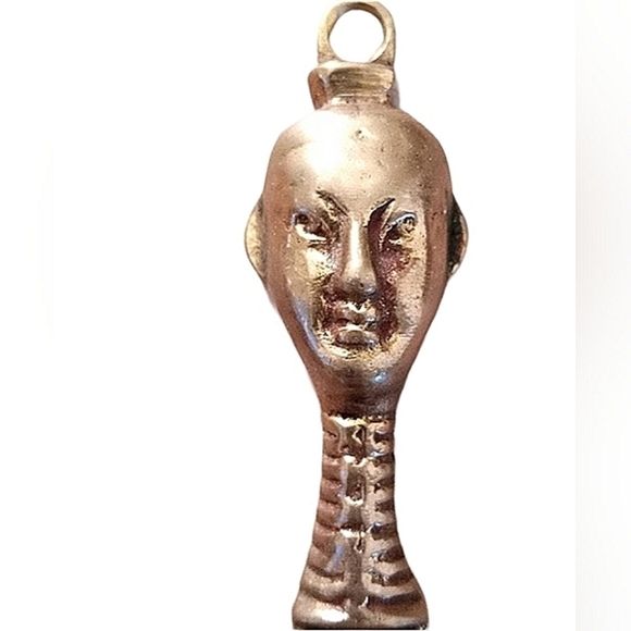 Vintage Bottle Opener Kayan Women Neck Rings Myanmar Vintage Made in Ind… - Picture 1 of 9